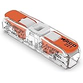 221-2401 | WAGO Lever-Nuts® Inline Splicing Connector | for Solid and Stranded Conductors | 2-Conductor with Operating levers