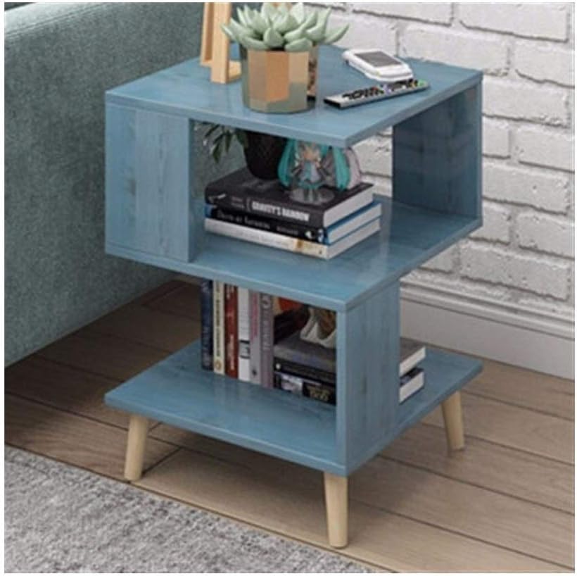 HXSD Simple and Modern Bedroom nightstand Drawer Storage Cabinet Small Cabinet Drawer Storage cabinets Blue School Colors (Color : Blue)
