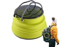 Folding Silicone Pot - Open Fire Boiling Water Cookware,Large Capacity Water Cookware, Kitchen Tool for Hiking Traveling Outd