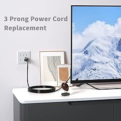 3 Prong Power Cord Replacement Power Cable for