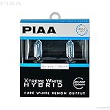PIAA 23-10195 9005 Xtreme White Hybrid Bulb, 3900K-12V 60W-Twin, 2 Pack