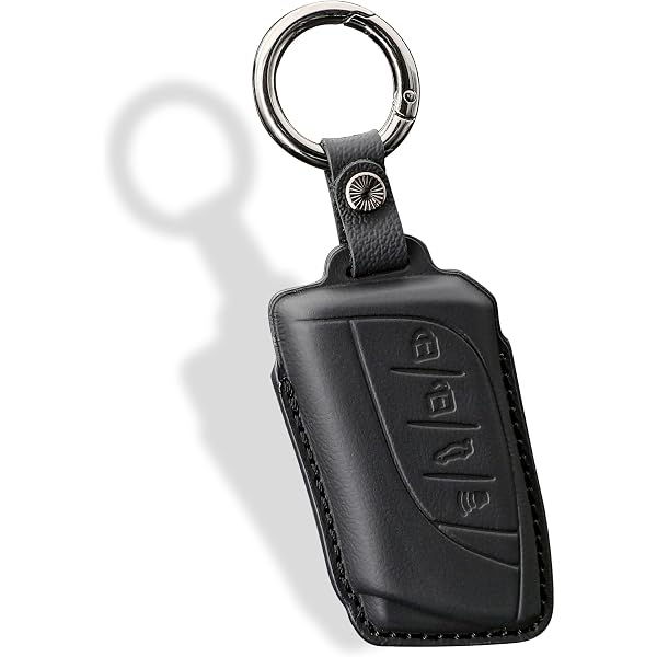 HIBEYO Custodia In Pelle Per Chiave Lexus – Adatta Per UX200, ES300h, ES350, LC500, LS500 – Con Portachiavi - 3