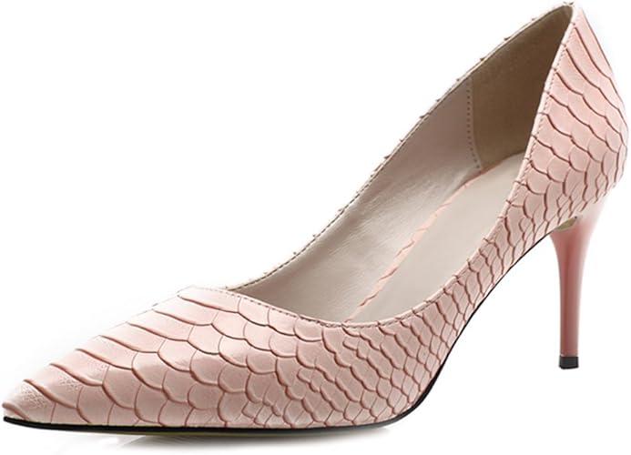 pink snakeskin shoes