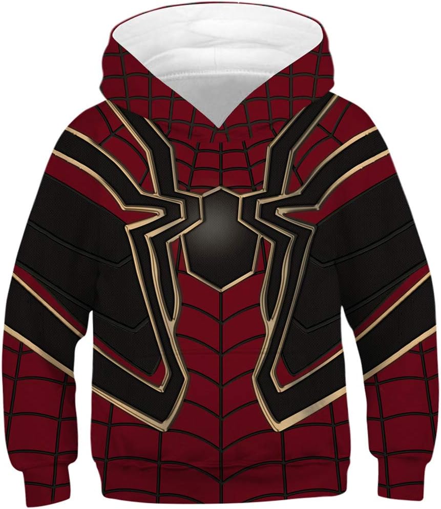 Ocean PlusBoy's Hoodie Multi Coloured Teens Hoodie Kids Long Sleeve Hooded Sweatshirt Pullover