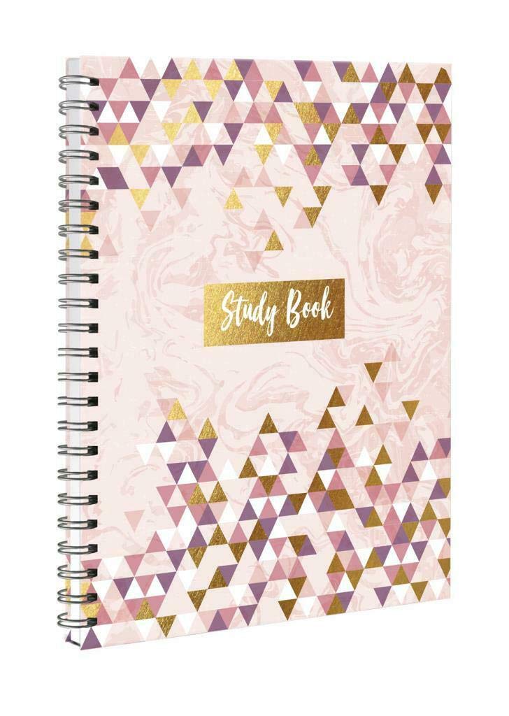 IGD Rose Gold Fashion A5 Lined Pages Undated Journal Study Book with Dividers