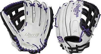 purple softball glove