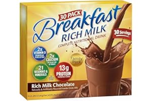 Breakfast Essential Rich Milk Chocolate Nutritional Drink Mix, 30 Individual Packets in one box