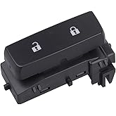 Door Lock Switch Front Left Driver Side, Compatible with 2007-2014 Chevrolet Silverado GMC Sierra 1500 2500HD 3500HD, Replace