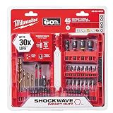 Milwaukee Shockwave Impact Drill and Drive Driver Bit Set (45-Piece) 48-32-4009