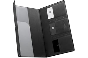 Spigen Car Registration and Insurance Card Holder for All Cars [Tesla Model Y Juniper (2025/26) & 3/Y/S/X/Cybertruck] Store Card Keys, ID License Holder, Essential Documents - Black