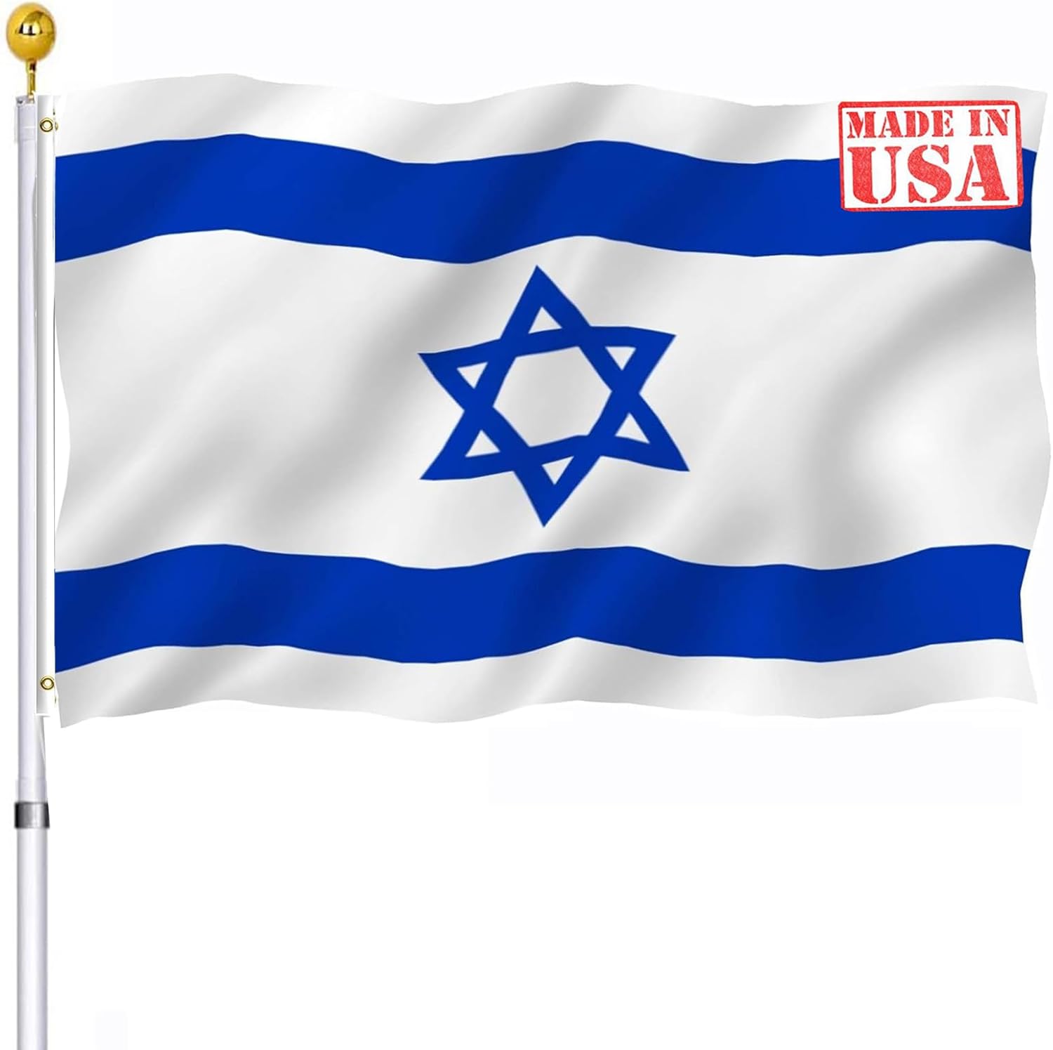 Flags - Israel Israeli Flag 3x5 Outdoor- Israeli National Country Flags of Israel Heavy Duty Longest Lasting Fade Resistant for Outside Outdoor