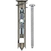 Heavy Duty Drywall Anchors and Screws Kit Including Self-DrillingToggle Anchors &amp; Screws - Durable Zinc Self Drilling Drywall Anchors for Hanging Pictures &amp; More