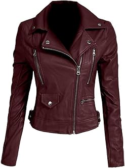 Ladies Polyurethan Leather Jacket Women Jacket NP-01