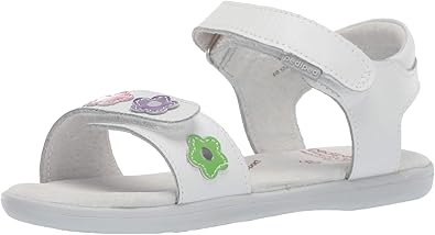 big girls white sandals