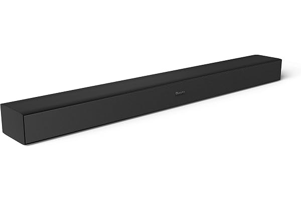Roku TV Wireless Soundbar 2023 | Soundbar Exclusively for RokuTV with Enhanced Stereo Sound, Clear Dialogue, and Simple Wireless Setup,Black (Renewed)