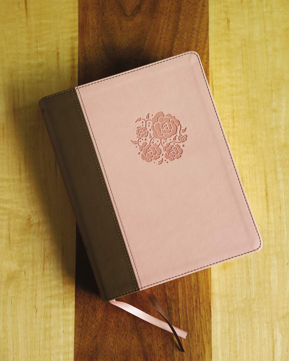 NIV, Journal the Word Bible for Women, Leathersoft, Brown/Pink, Red Letter, Comfort Print: 500+ Prompts to Encourage Journaling and Reflection NIV, Journal the Word Bible for Women, Leathersoft, Brown/Pink, Red Letter, Comfort Print: 500+ Prompts to Encourage Journaling and Reflection Imitation Leather
