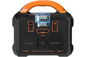 Jeazans Portable Power Station 300W(Peak 600W) 297Wh Solar Generator with 120V Pure Sine Wave AC Outlet｜Battery Power Supply with LED Flashlight for CPAP Outdoors Hunting Emergency Camping Home Backup