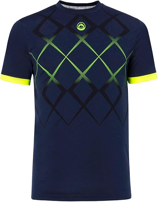 JHAYBER Camiseta Manga Corta Hombre Técnica Tenis Padel (S, Marino ...