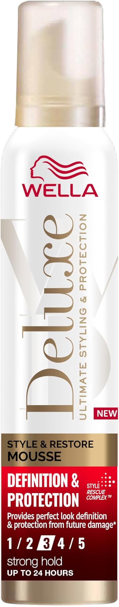 Wella Deluxe Definition & Protection Mousse 200ml - Heat UV Frizz Control