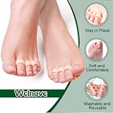 Welnove Hammer Toe Cushions Pads 10PCS Gel Toe Straightener Beige 3 Loops view 5