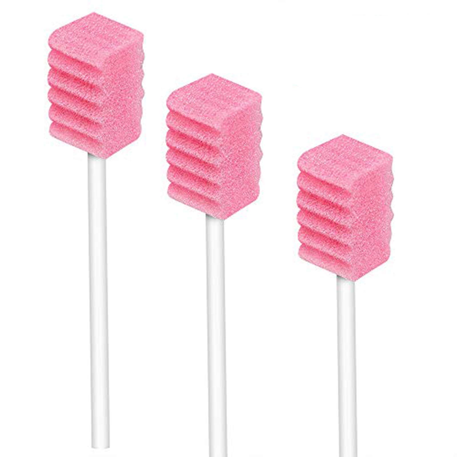 Photo 1 of (100 Pack) Disposable Oral Swabs, Sterile Dental Sponge Swabsticks Unflavored for Mouth or Gum Cleaning - Sponge and Paper Rod.