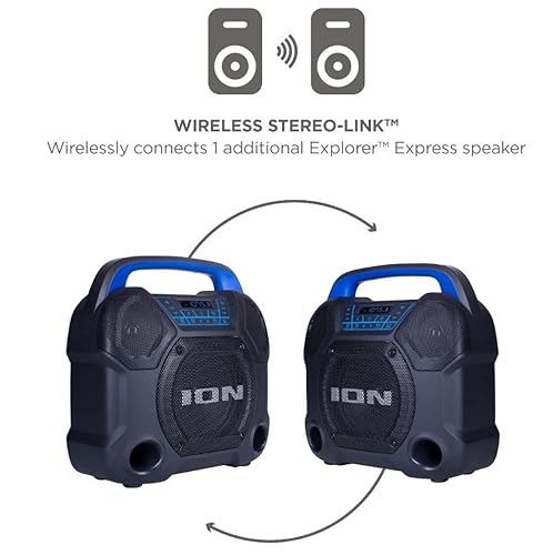 Ion Explorer Express Outdoor Party Speaker with Rechargeable