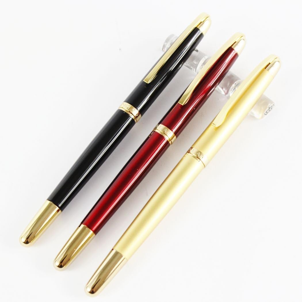 Gullor 3 Pcs Jinhao 606 Fountain Pen in 3 Colors with Fine Nib