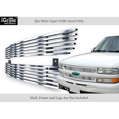 Chrome Billet Grille Insert For 2000-2006 Chevy Suburban/Tahoe - Upper