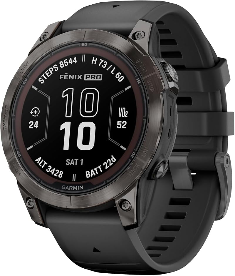 Garmin Fenix 7 Pro Sapphire Solar 47mm Gray/Black Band Smartwatch