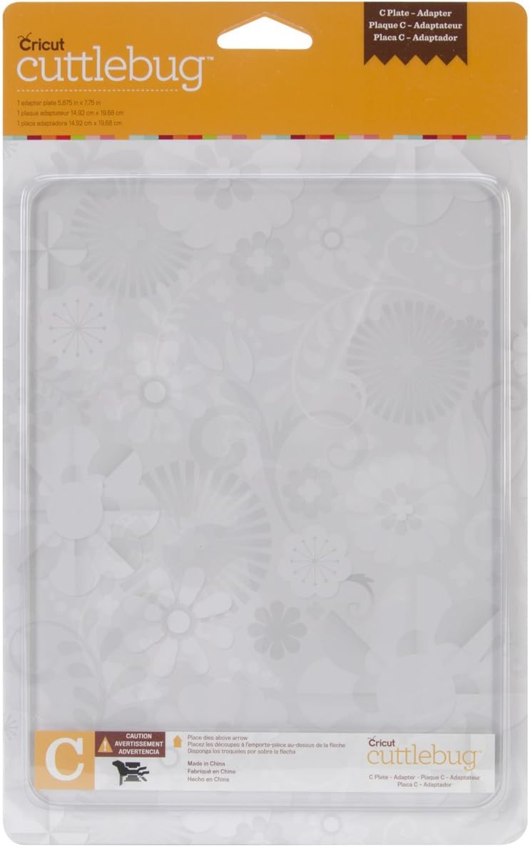 Cricut Cuttlebug Adapter Plate C, 5.875"x7.75