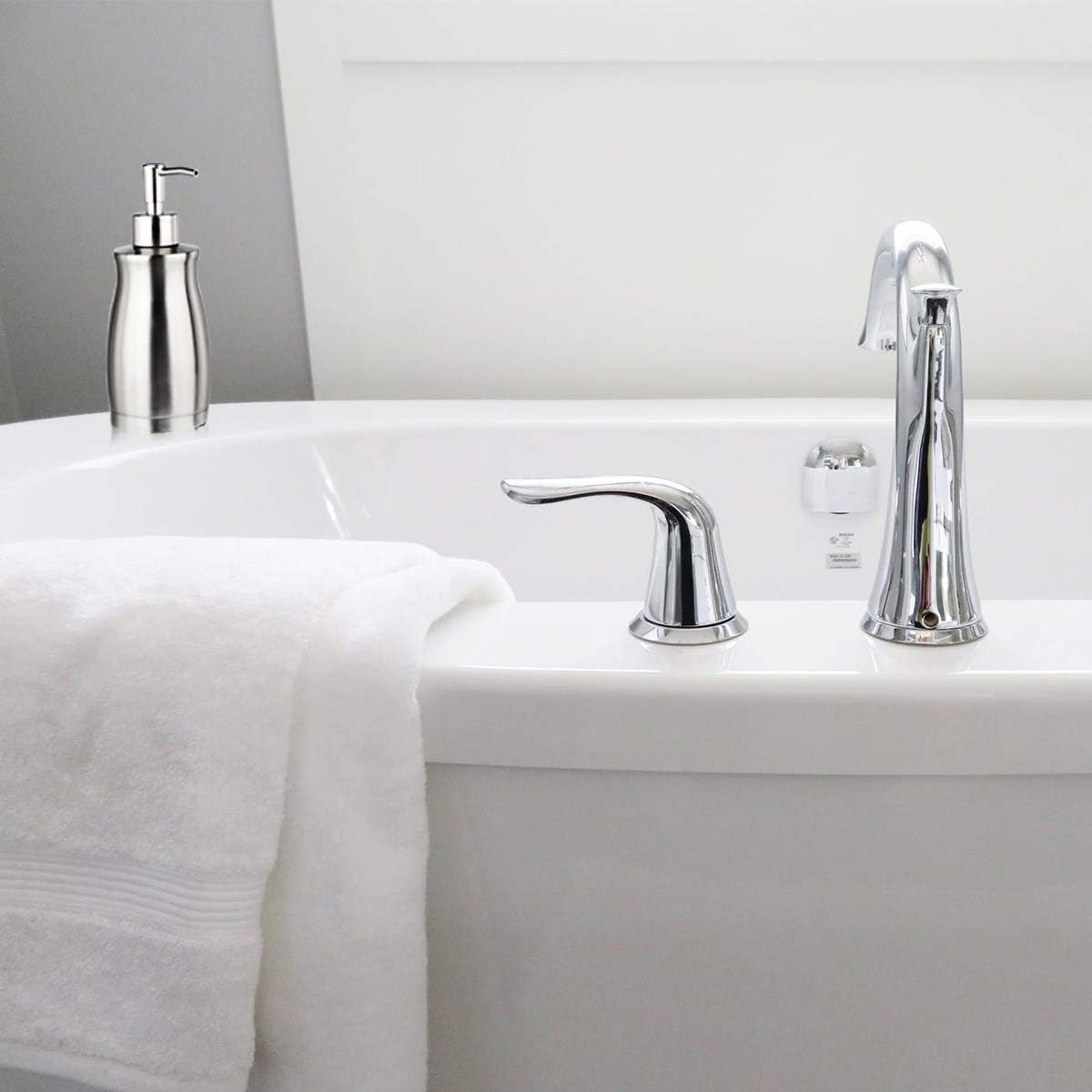GLUBEE Soap Dispenser - Unique Curved Stainless Steel Bottle, Rust-Proof Bathroom Soap Dispenser, Suitable for Kitchen Hand Soap Dispenser(13.5 Ounce / 400ML): Home & Kitchen