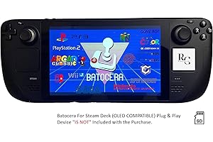 THE ONLY RETRO GUY RG Steam Deck Batocera System 1TB Micro SD Card Retro Game Boot Expansion Upgrade [The Only Retro Guy] Plug and Play [OLED Compatible]