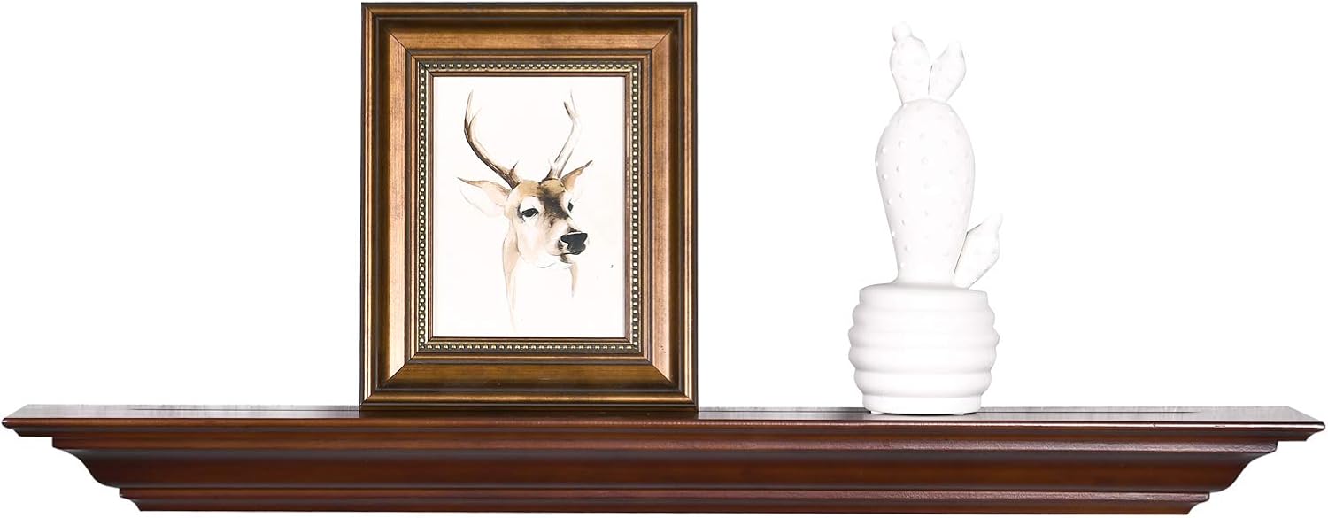 WELLAND Corona-Kronen-Formteil aus Kiefernholz, schwebende Wand-/Foto