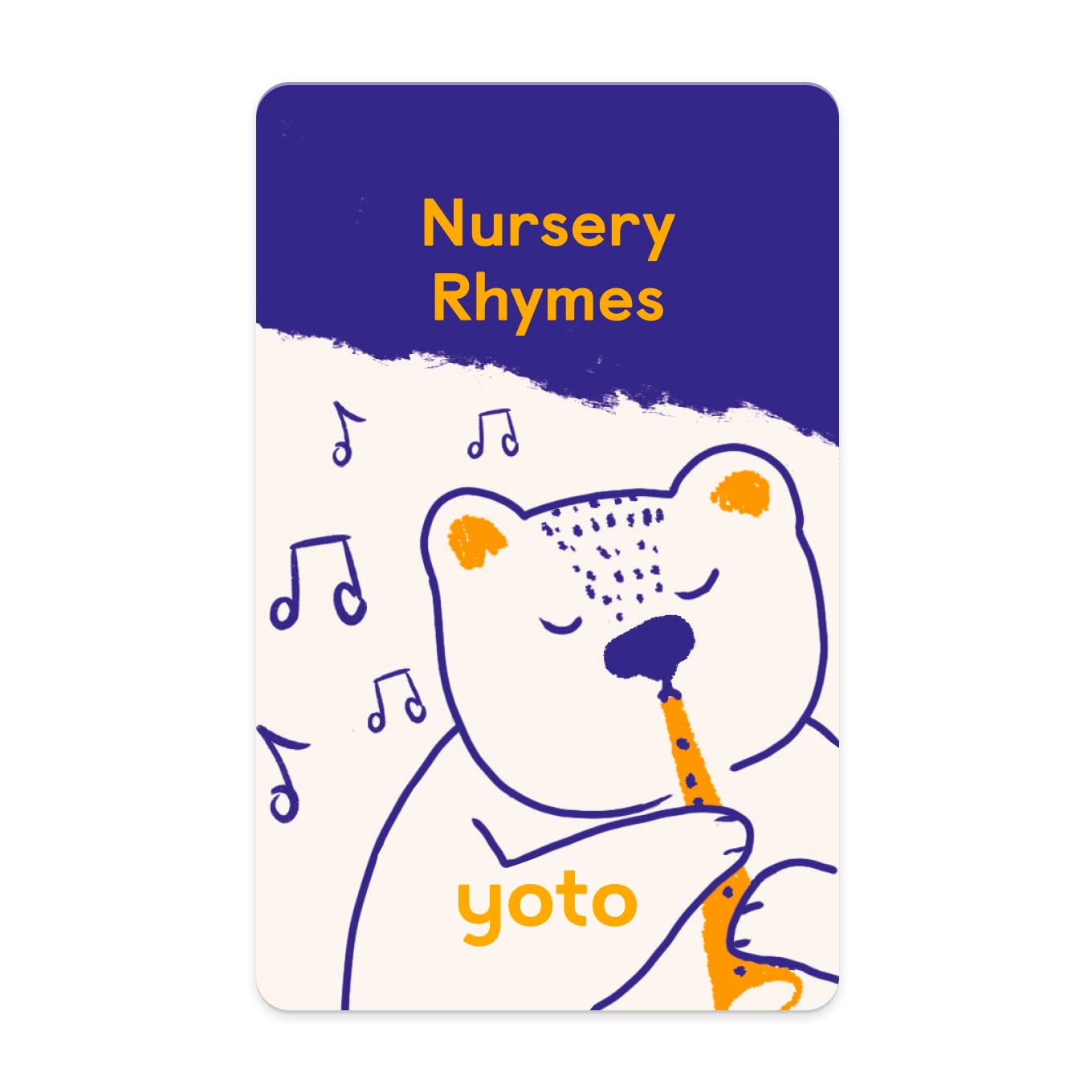 Yoto Nursery Rhymes – Kids Acoustic Musical Card for Use with Yoto Player & Mini All-in-1 Audio Player, Educational Screen-Free Listening with Fun Singalong Songs for Playtime, Parties & Travel