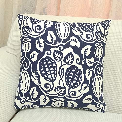 Aimeer Home Decorative Canvas Oversize Throw Pillow Covers Square Cushion Case for Couch, Sofa, Bed or Car,26"x26" Large Pillow Shams with Invisible Zipper