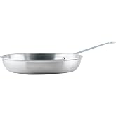Winco 10" Aluminum Fry Pan/Skillet, Natural Finish | Reinforced riveted handle for secure grip, Hanging hole for easy storage, Great for Sauteing, Searing and Restaurant Kitchens