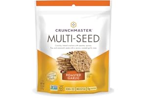 Crunchmaster Multi-Seed Crackers, Roasted Garlic, 4.5 oz.