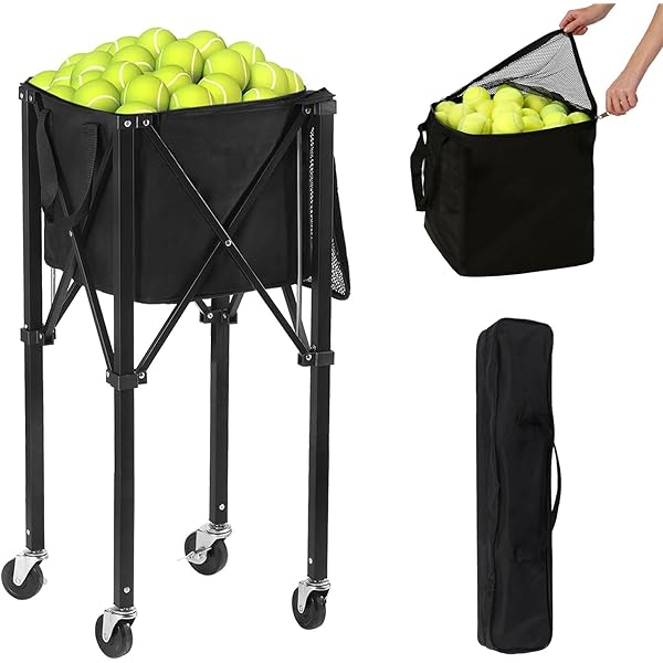 Pickleball Accessories Poweruck Pickleball Tennis Ball Hopper Set