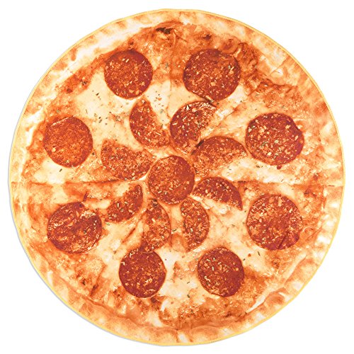 Safdie & Co. Beach Towel Round 59R Pizza, 59", Multi Color