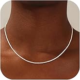 UPFAI 925 Sterling Silver Chain Necklace for Women - 2mm/3mm Italian Chain Necklace Fashion Jewelry Christmas and Valentine's Day Gifts 16/18/20/22 Inch
