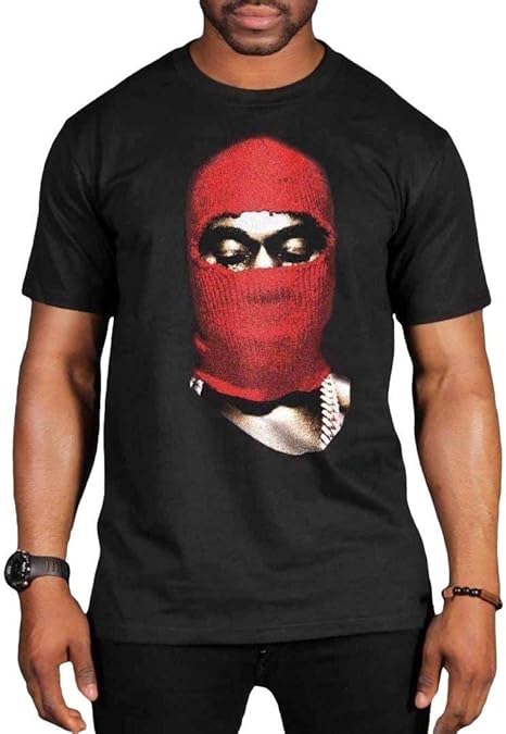Amazon Com Bravado Yeezus Tour Red Ski Mask Concert Kanye West T Shirt Clothing