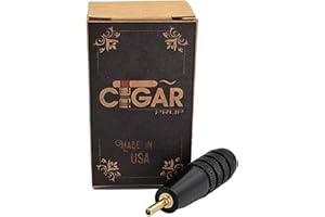 Cigar Prop Lighter Bleed Tool – Black - Aluminum Body with Brass Tip for Air Removal in Butane Torch Lighters – Compact - Made in the USA – Durable and Easy to Use