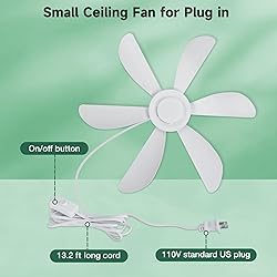 Roodike 22.5" Small Ceiling Fan for Outdooor