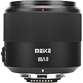 Meike 85mm F1.8 SE II AF Full Frame Portrait Lens for Nikon F Mount Cameras | 8K, STM, For DSLR D850 D750 D3200 D3400 D3500 D5600 D5300 D7200 D7500, Auto Focus, Sharp image, Smooth Bokeh