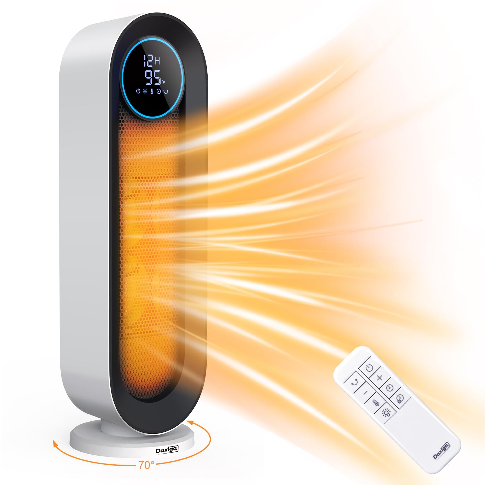Daxiga Space Heater for Indoor Use, 19.6