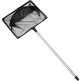 Pawfly Aquarium Fish Net with Extendable 9-24 Inch Long Handle for Betta Fish Tank