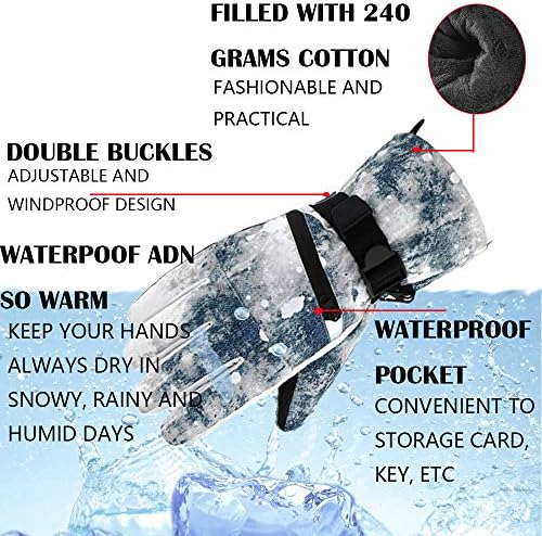 Pair of black winter gloves for men suitable for various sports activities like climbing.