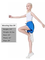 EXARUS Girls Butterfly Shorts Flowy Athletic Dance