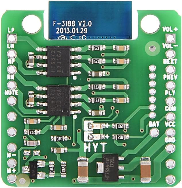 Denash Bluetooth 4.0 Audio Receiver Board HiFi Amplifier Module CSR8645 APT-X for Car Amp Speaker