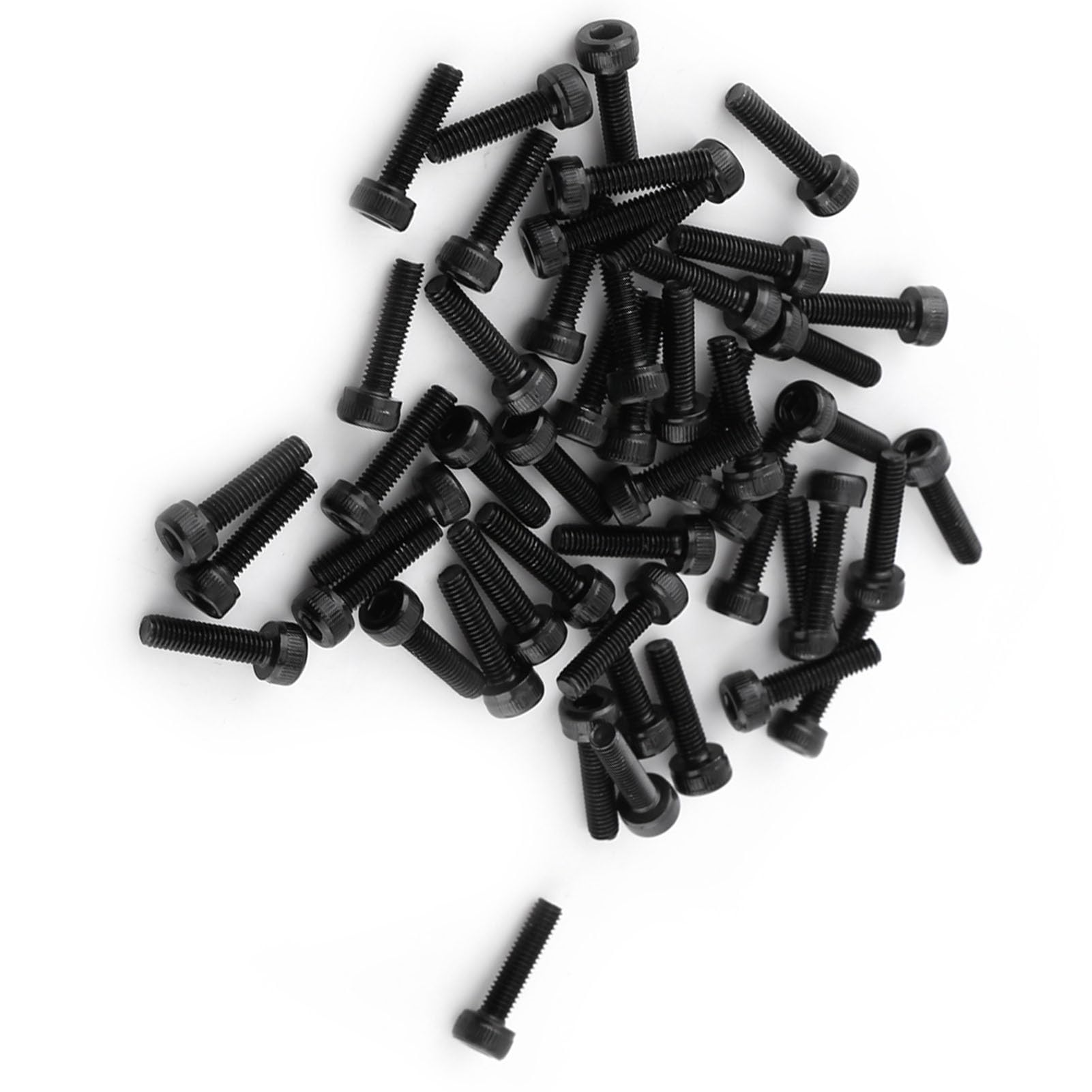 M3 Screw Bolt Set, 12.9 Grade Alloy Carbon Steel Cap Head Screw Set, Hex Socket Cap Head, for Home and Office Appliance, Communication Equipment(M3*12mm 50pcs)